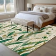 thumbnail image 4 of Rectangle Area Rugs 5 x 7 Ft, St Patrick's Day Non-Slip Residential Carpet, Spring Leaves Green Flowers Plants Beige Indoor Crawling Mats Runner Rugs for Living Room/Dining Room/Bedroom, 4 of 8