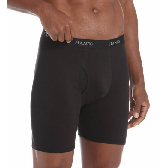 Hanes Men's Tagless Ultimate Long Leg Boxer Briefs with Comfort Flex Waistband (5Pack