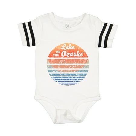 

Inktastic Lake of the Ozarks Distressed Retro Sunset Gift Baby Boy or Baby Girl Bodysuit