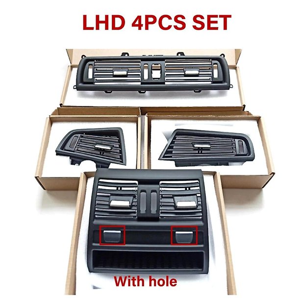 Black Front Rear Air Conditioner AC Vent Grille Panel Replacement For BMW F10 F11 F18 520i 523i 525i 528i 535i~6013