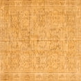 thumbnail image 1 of Ahgly Company Indoor Square Abstract Orange Contemporary Area Rugs, 3' Square, 1 of 1