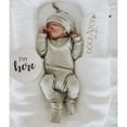 thumbnail image 2 of Okbabeha Newborn Baby Girl Boy Fall Onesie Knit Ribbed Long Sleeve Romper Jumpsuit Button Jumpsuit Onepiece Winter Outfit, 2 of 7