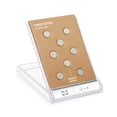 thumbnail image 1 of Silver Magnetic Power Buttons by Würkin Stiffs | Pack of 8 | Replacement Magnets for Power Stays | Magnets for Collar Stays in Storage Case | As Seen on Shark Tank, 1 of 2