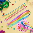 thumbnail image 6 of Husfou 24pcs Braided Hair Braids Kit for kids Hair Extensions Colored Straight Wigs for Girls, Hair Accessories for Party Favors, 6 of 7