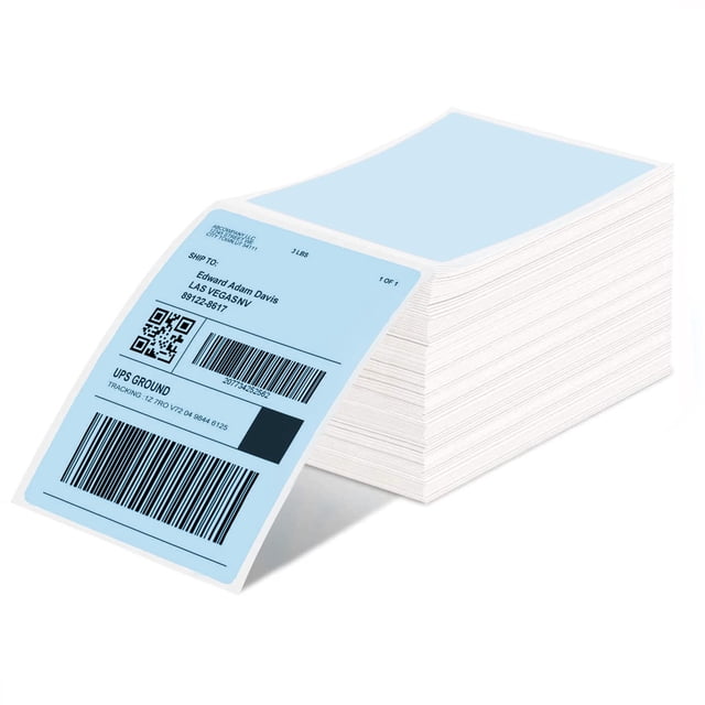 Etiquetas térmicas Phomemo 4x6 500 piezas Blue Mailing para envío