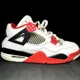 thumbnail image 1 of Ni - ke Size 9 - Ni - ke Air Jordan 4 Retro OG Fire Red 2020 Men's Shoes Ships Now, 1 of 5