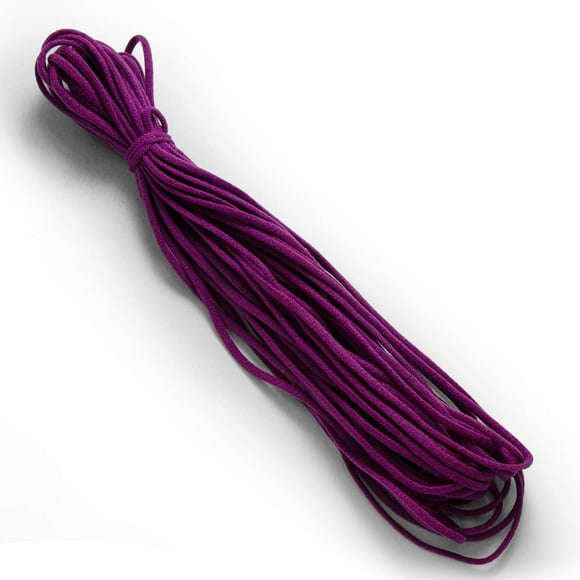 Trims by The Yard 1/8" Soft Knit Elastic Band, Premium Material, Durable Knitted Elastic Cord for Sewing, Easy to Use, Versatile Sewing Supplies, 10-Yard Cut, Purple