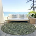 thumbnail image 6 of Addison Rugs Chantille Indoor/Outdoor Transitional Bohemian Green Washable Round Rug, 8' x 8', 6 of 6