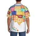 thumbnail image 3 of Pofeuu USA MAP Print Mens Casual Short Sleeve Shirts Beach Summer Spread Collar Pocket Tops Men's Casual Short-sleeved Shirt-3X-Large, 3 of 5