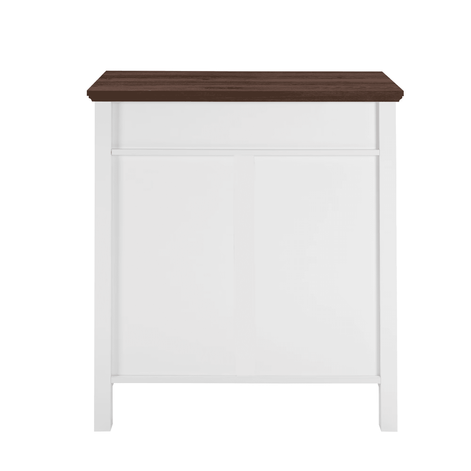 Farmhouse Buffet Cabinet with Drawer, Adjustable Shelf, Barn Door Sideboard
