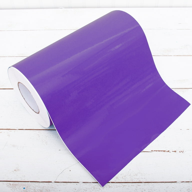 Threadart Permanent Vinyl 12 Wide x 5 Yard Roll - Purple | Permanent  Adhesive Vinyl Sticker For Cricut & All Cutting Machines, Waterproof,  Indoor