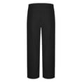 thumbnail image 3 of YLSDY Corduroy Pants Men Relaxed Fit Drawstring Elastic Waist Baggy Chino Pants Wide Wale Pants Twill Slacks with Pockets Black M, 3 of 6