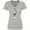 AC-Heather Grey, variant on Inktastic Moo Cute Brown Holstein Cow Women's V-Neck T-Shirt