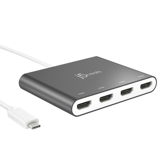 USB-C™ to 4-Port HDMI™ Multi-Monitor Adapter