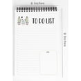 thumbnail image 2 of Inkdotpot To Do List Notepad 6 X 9 Paper Stationery, Cactus Spiral Notepad Daily Checklist- Motivational Organizer Planner List Pad- Notepad Tear Off (50 Sheets), 2 of 3