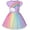 Purple Rainbow, variant on Girls Dress Butterfly Long Sleeve Pink Tulle Skirt 4 Years