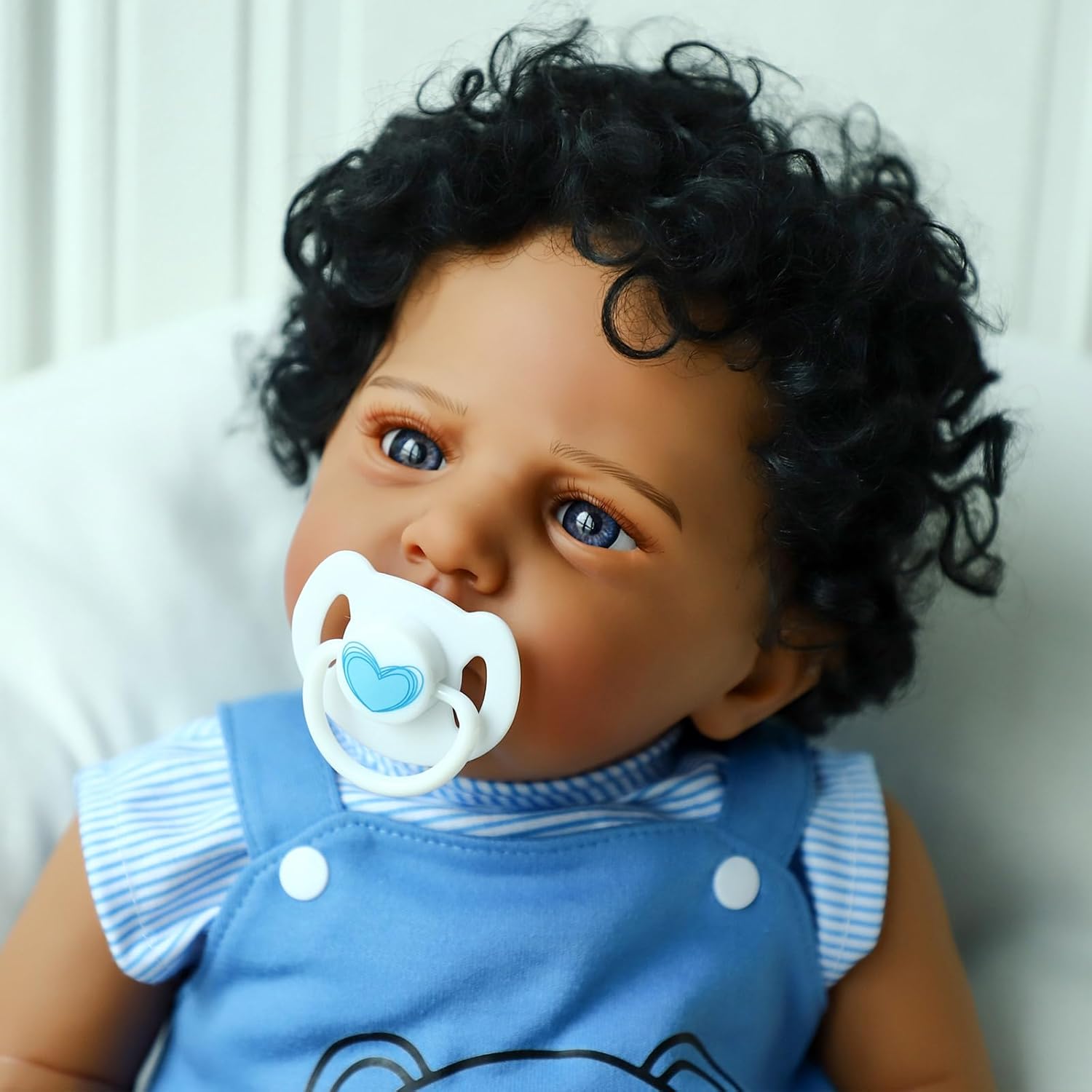 Reborn Baby Dolls Black- 20 Inch Realistic African American Newborn Doll Lifelike Weighted Soft Body Real Life Baby Dolls Gift