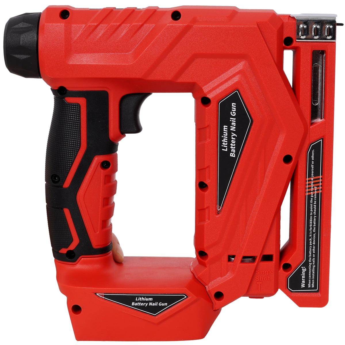 LuckyNote 2-in-1 Cordless Brad Nailer & Stapler, Compatible with Makita 20V Battery, 18GA Nails & T50 Staples, Tool Only, Red