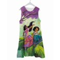 thumbnail image 1 of Frozen Wonderland 2 vestido de princesa niñas pijamas vestido de flores verano Homewear Elsa falda sin mangas Ruffle Dress150 heqiyong CONDUJO, 1 of 2