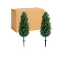 thumbnail image 1 of QinaQin Árbol topiario artificial con estaca para suelo, planta decorativa para interior o exterior, ideal para jardín, entrada, patio o balcón, 1 of 9