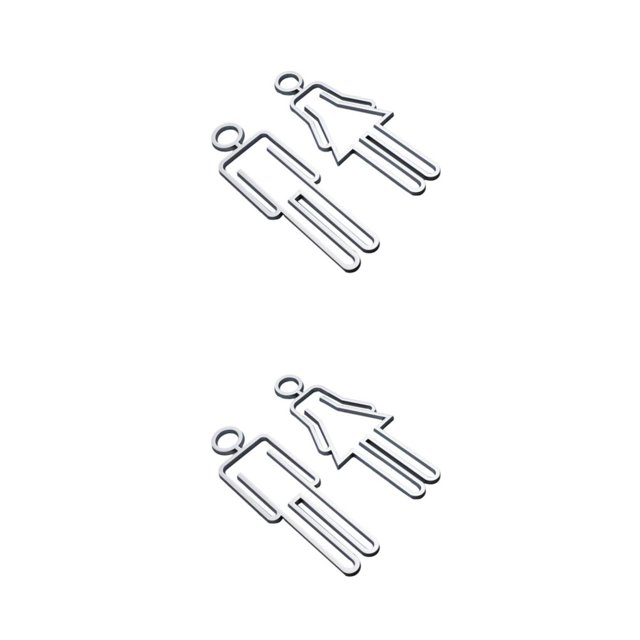 Naiovety Letrero de inodoro multifuncional para puerta de acrílico, símbolo de baño fácil de usar, letrero de baño de acrílico para baño, Type1 NO1