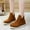 Brown, variant on Hvyesh Women's Classic Mini Wedge Fashion Mini Boot Short Ankle Boot Fur Fleece Lined Sneakers Classic Ultra Snow Wedge Anti-Slip Boot For Outdoor Women's Shoes