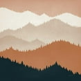 thumbnail image 2 of Fowler, Ryan 20x20 Gold Ornate Wood Framed with Double Matting Museum Art Print Titled - Mountain View Terra Cotta, 2 of 4