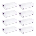 thumbnail image 1 of Sterilite 60 Qt ClearView Latch Box, Wheeled Underbed Organizer Bins with Lids, 8 Pack, 1 of 5