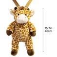 thumbnail image 4 of HWRETIE Animal Plush Backpack Soft Decorative Carry Bag, 4 of 6