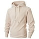 thumbnail image 2 of Dolkfu sudaderas de forro polar para hombres, sudadera sólida con cordón, casual, suelta, camisetas de pullover para hombres L, 2 of 9