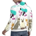 thumbnail image 6 of Wukai Pet Care Grooming Print Men Hoodies Fleece Sweatshirts Long Sleeve Sweaters Pullover Fall Outfits Winter Clothes-Small, 6 of 7