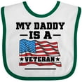 thumbnail image 3 of Inktastic My Daddy is a Veteran Boys or Girls Baby Bib, 3 of 4