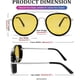 thumbnail image 5 of Gafas de sol retro Steam Punk Gafas redondas de aviador de doble puente Steampunk para mujeres y hombres Gafas de sol retro con bordes gruesos y gafas de doble haz, 5 of 5