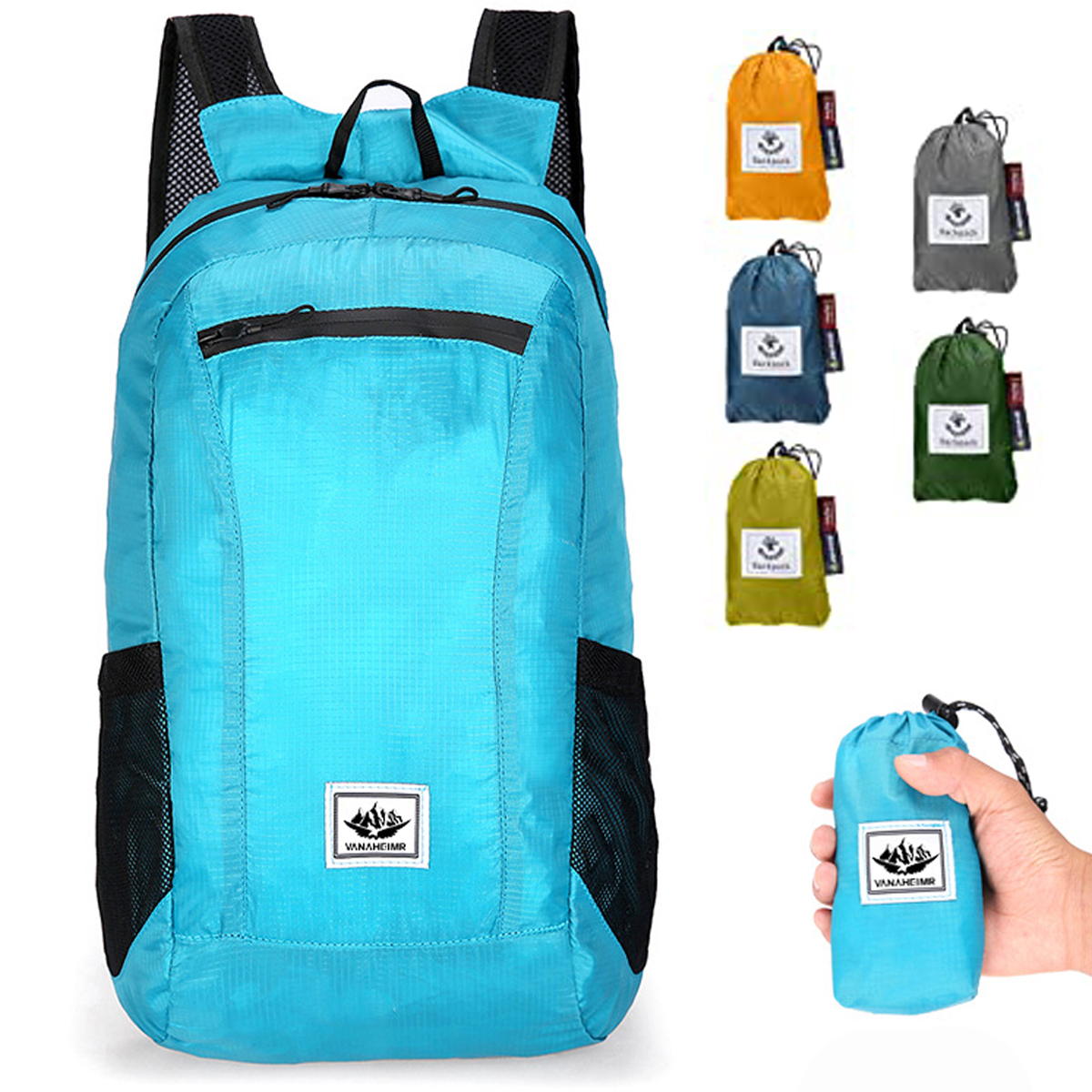 QingYUltralight Folding Backpack 20L Men Women Travel Rucksack Sports Day Bag Outdoor Backpacks