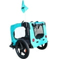 thumbnail image 5 of Light Green Foldable Pet Jogging Stroller Dog Carriers Bicycle Trailer Pet Dog Cat Bike Trailer, 5 of 9