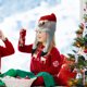 thumbnail image 5 of ¡Oferta del Mes!, Gorro navideño de peluche divertido para fiestas, juego de rol, gorro navideño, tocado, bonito gorro de Papá Noel de piel de cordero, gorro navideño para adultos Akmoler, 5 of 6