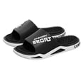 thumbnail image 2 of Rokment Women's Men's Acupressure Massage Slippers for Plantar Fasciitis Neuropathy Non-Slip Bathroom Shower Water Bath Sandals Stress Relief Black Size 6, 2 of 5