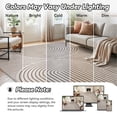 thumbnail image 6 of VUNATE 9'x12' Area Rugs for Living Room Jacquard Textured Modern Rugs Soft Geometric Rug for Bedroom Mid Century Washable Rug Non-Slip Bohemian Carpet Perfect for Dining Room Office, 6 of 6