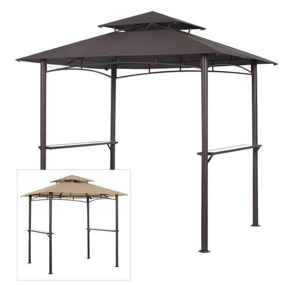Garden Winds Replacement Canopy Top for Pacific Casual BBQ Grill Gazebo, Riplock 350