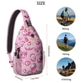 thumbnail image 4 of Lightweight Strawberry Lover Sling Backpack for Travel and Outdoor Use, Fresh Red Berry Print with Multi-Layer Storage, Ideal for Trendy Young People and Commuters, 4 of 6