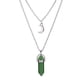 thumbnail image 4 of Collar de cristal simple retro de estilo europeo y americano con forma de luna y columna hexagonal, collar de turquesa en forma de media luna, 4 of 5