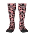 thumbnail image 2 of Picia Women Crew Soft Moisture-wicking Socks Lilies Flowers Pattern Design Cotton Socks, One Size fit All, 2 of 9