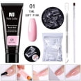 thumbnail image 1 of DPTALR Poly Extension Gel Nail Kit, Clear Builder Jelly Gel Nude Poly Nail Enhancement Trial All-in-One French Kit With Mini Nail For Nail Art Kit Nails 15ml, 1 of 1