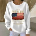 thumbnail image 2 of MEICHEN Women's Long Sleeve USA 250th Anniversary Pullover 1776-2026 Printed Casual Sweatshirt Crewneck Patriotic Tops, 2 of 4
