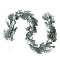 Evergreen Pine Garland Artificial Greenery Christmas Garland Real Touch Natural Cedar Garland Dining Table Fireplace Wall Decoration Christmas Decor