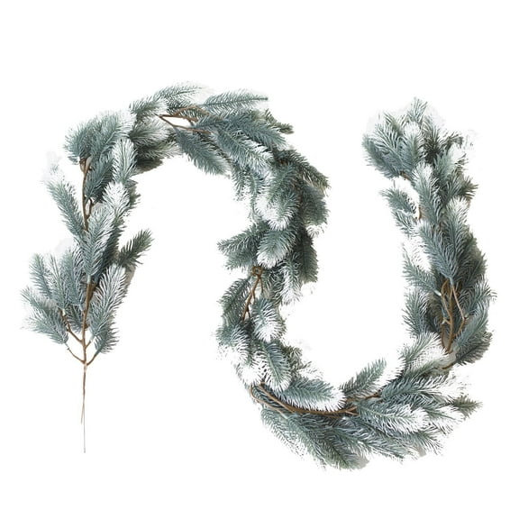 Evergreen Pine Garland Artificial Greenery Christmas Garland Real Touch Natural Cedar Garland Dining Table Fireplace Wall Decoration Christmas Decor