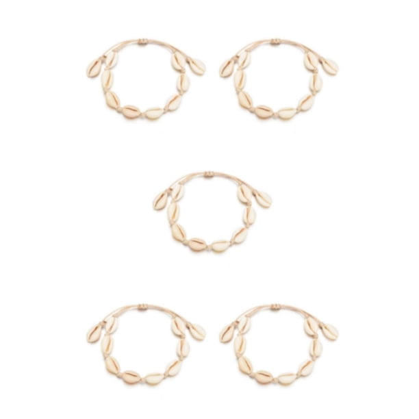Brazalete de concha Sonducket elegante para Chicas Damas Fiesta en la playa Beige