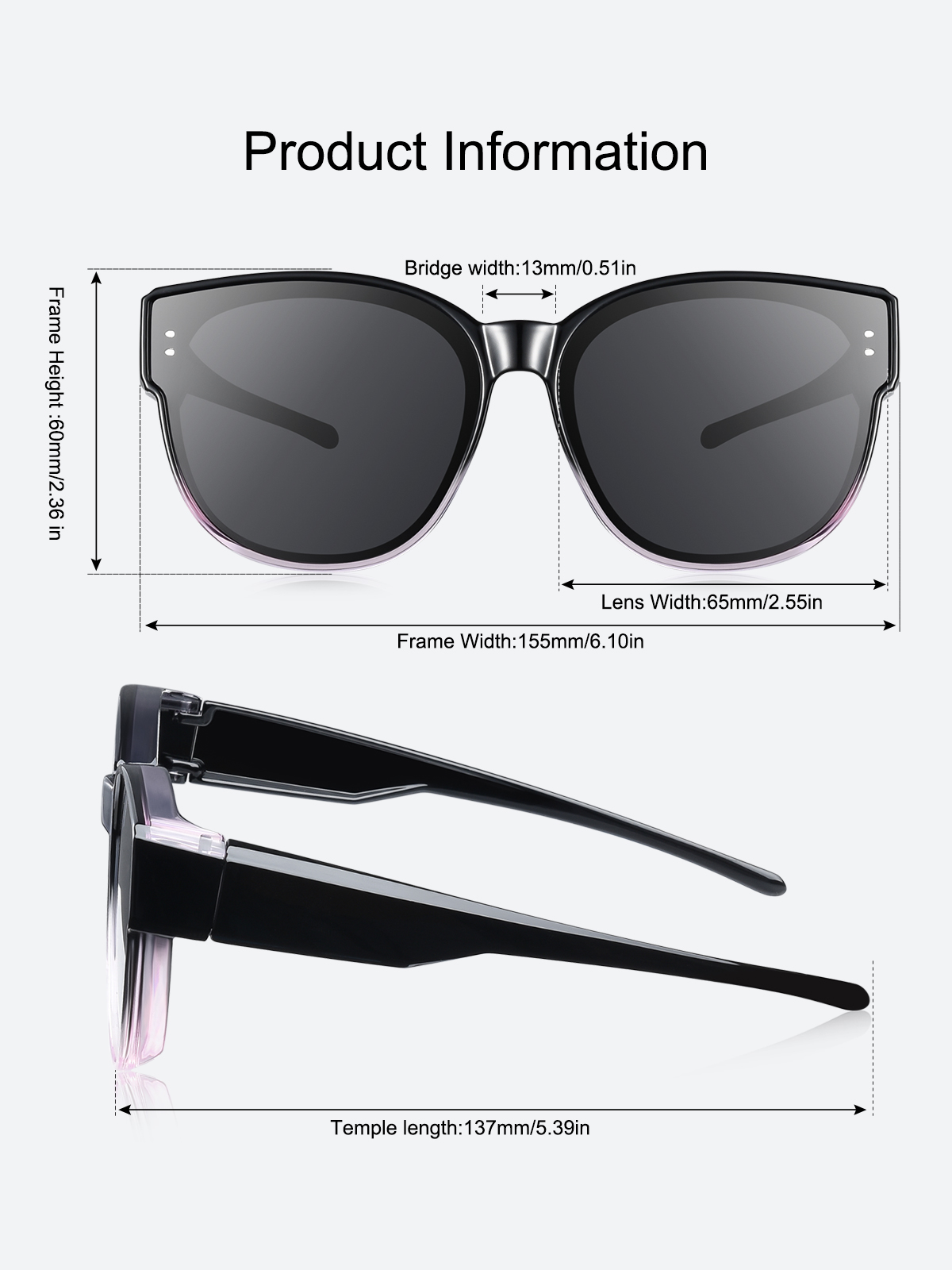 TINHAO Oversized Fit-Over Polarized Sunglasses photo 2