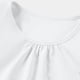 thumbnail image 5 of Camiseta plisada de cuello redondo y manga corta de color liso para niños de primavera y verano, top de poliéster para niños., 5 of 7