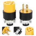 WAXIAYU 1 Set Extension Cord End Grounding Replacement Connector Female